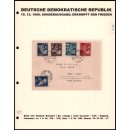 DDR 1950, Mich.-Nr.: 276-79  gel.  auf Satzbrief 16.12.50...