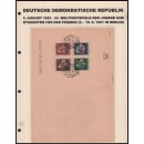 DDR 1951, Mich.-Nr.: 289-92  gestempelt  auf amtl. Faltkarte