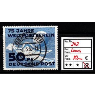 DDR 1949, Mich.-Nr.: 242 LUXUS Voll-Stempel