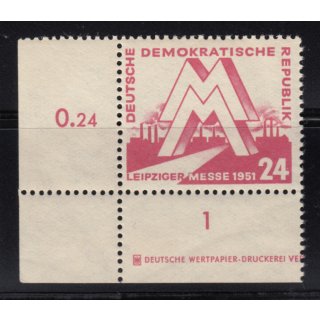 DDR 1951, Mich.-Nr.: 282 ** DZ