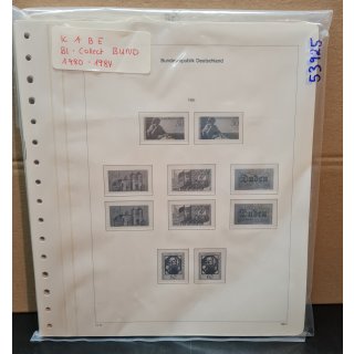 KABE Bi-Collect Bund 1980-84 Vordrucke  gebraucht