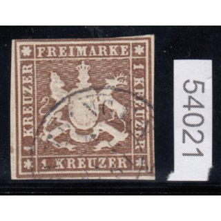 AD Württemberg 1859, Mich.-Nr.: 11 a  gestempelt  geprüft