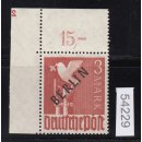 Berlin 1948, Mich.-Nr.: 19 ** Plattennr.2    Eckrand...