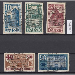 Danzig 1936 Mi.Nr. 262-66 gestempelt