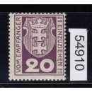 Danzig Porto 1921 Mi.Nr.  P 2 b **  geprüft