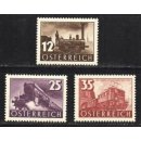 Österreich 1937, Mich.-Nr.: 646-48 **