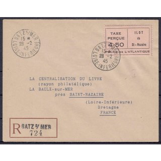 Frankreich St. Nazaire, Mi.-Nr. 3 I   gestempelt auf Brief   geprüft