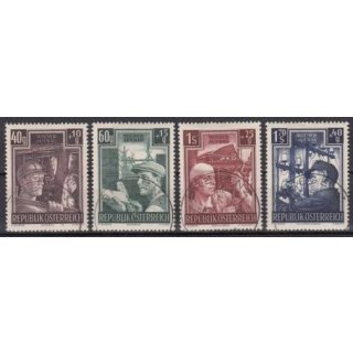 Österreich 1951, Mich.-Nr.: 960-63 gestempelt