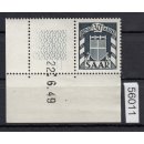 Saarland  1949 Mi. Nr. 34 Br **  (Dienstmarken)