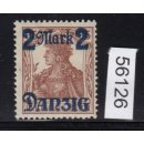 Danzig 1920 Mi.Nr. 43 FN * (III)   ohne Netzunterdruck  Michel 500,00