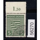 SBZ  1945 Mi.-Nr.:  75 X b  gestempelt  geprüft