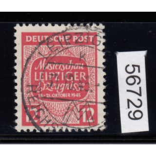 SBZ  1945 Mi.-Nr.:125 X gestempelt  geprüft  Befund