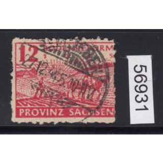 SBZ  1945 Mi.-Nr.:  86 wa D gestempelt  geprüft  Befund   250,00