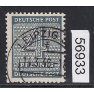 SBZ  1945 Mi.-Nr.:127 X b gestempelt geprüft