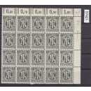 Bizone 1945  Mi. Nr. 16 D s6 **/*  Eckrand mit schwarzer 6 stelliger Bogennummer