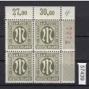 Bizone 1945  Mi. Nr. 29 b B r4 **  Eckrand mit roter 4 stelliger Bogennummer