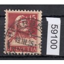 Schweiz 1924 : Mi.-Nr.:205 z gestempelt  geriffeltes gummi