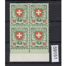 Schweiz 1924 : Mi.-Nr.:194 z  ** 4er.-Block  Mi. 240,00