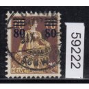Schweiz 1915 : Mi.-Nr.:127 I gestempelt Plattenfehler I