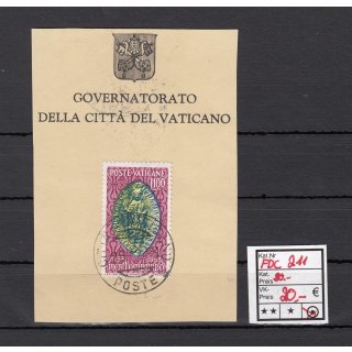 Vatikan 1953 Mi.-nr.: 211 gestempelt