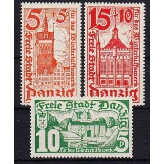 Danzig 1935 Mi.Nr. 256-58 **