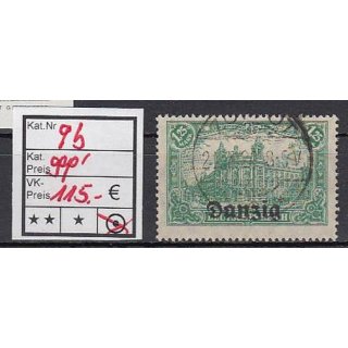 Danzig 1920 Mi.  Nr. 9 b gestempelt geprüft/Befund